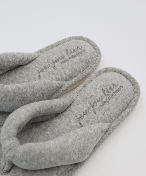 Monocoro toppi（モノコロトッピ）の「パイル トング ルームサンダル（サンダル・レディース・ベージュ/ネイビー/グレー・フリー）」の12枚目の写真