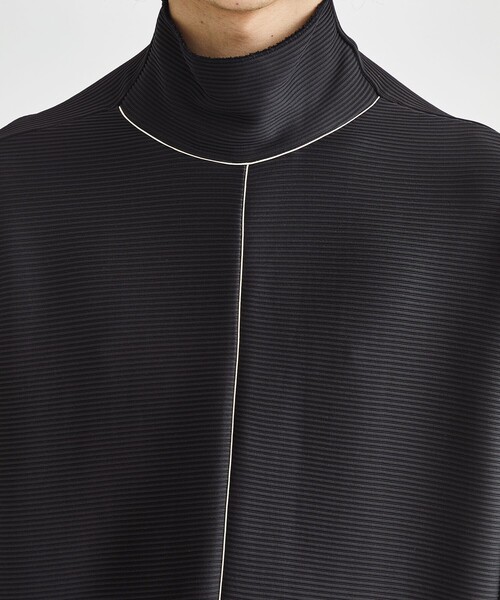 LiNoH（リノー）の「DROPNEEDLE STRETCH RIB L/S TEE（Tシャツ/カットソー・メンズ・ライトグレー/ブラック・1/2）」の8枚目の写真