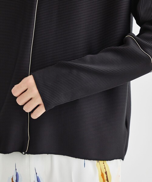 LiNoH（リノー）の「DROPNEEDLE STRETCH RIB L/S TEE（Tシャツ/カットソー・メンズ・ライトグレー/ブラック・1/2）」の10枚目の写真