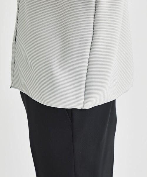 LiNoH（リノー）の「DROPNEEDLE STRETCH RIB L/S TEE（Tシャツ/カットソー・メンズ・ライトグレー/ブラック・1/2）」の22枚目の写真