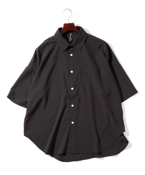 THISIS(ディスイズ)の「ビッグシルエット ポリストレッチ ドロップショルダーシャツ トップス レディース(シャツ/ブラウス・レディース・ホワイト/グリーン/サックスブルー/イエロー/チャコール/ブラック/ネイビー/パープル・LARGE/X-LARGE/MEDIUM)」の2枚目の写真