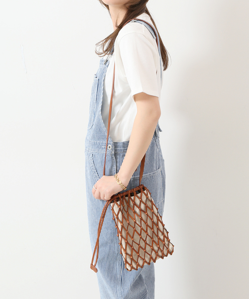 SLOBE IENA(スローブイエナ)の「【JAMIRAY / ジャミレイ】メッシュショルダーバッグ(ショルダーバッグ・レディース・シルバー/キャメル・FREE)」の10枚目の写真