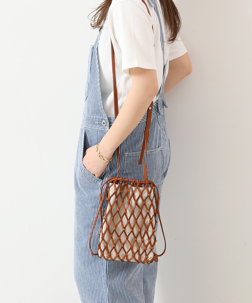 SLOBE IENA(スローブイエナ)の「【JAMIRAY / ジャミレイ】メッシュショルダーバッグ(ショルダーバッグ・レディース・シルバー/キャメル・FREE)」の11枚目の写真