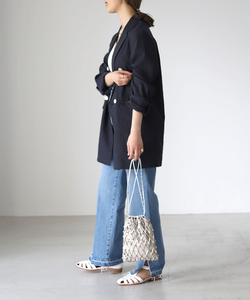 SLOBE IENA(スローブイエナ)の「【JAMIRAY / ジャミレイ】メッシュショルダーバッグ(ショルダーバッグ・レディース・シルバー/キャメル・FREE)」の14枚目の写真