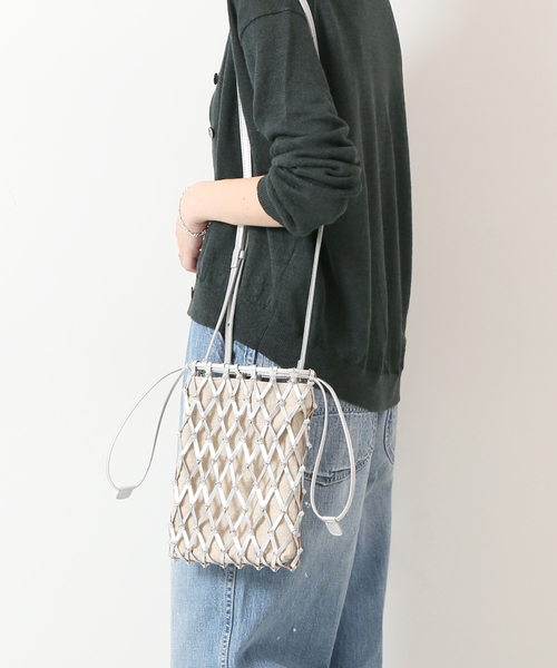 SLOBE IENA(スローブイエナ)の「【JAMIRAY / ジャミレイ】メッシュショルダーバッグ(ショルダーバッグ・レディース・シルバー/キャメル・FREE)」の16枚目の写真