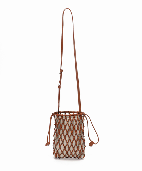 SLOBE IENA(スローブイエナ)の「【JAMIRAY / ジャミレイ】メッシュショルダーバッグ(ショルダーバッグ・レディース・シルバー/キャメル・FREE)」の19枚目の写真