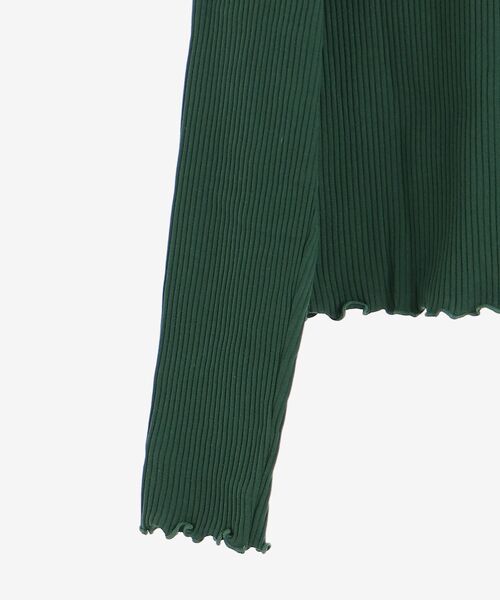 MAJESTIC LEGON(マジェスティックレゴン)の「レトロカットカーディガン(カーディガン/ボレロ・レディース・グリーン/ブラック系その他/グレー系その他・MEDIUM)」の9枚目の写真