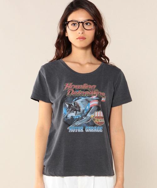 green label relaxing（グリーンレーベルリラクシング）の「［WEB限定］ROCK PRT S/S Tシャツ（Tシャツ/カットソー・レディース・ブラック/その他・FREE）」の14枚目の写真