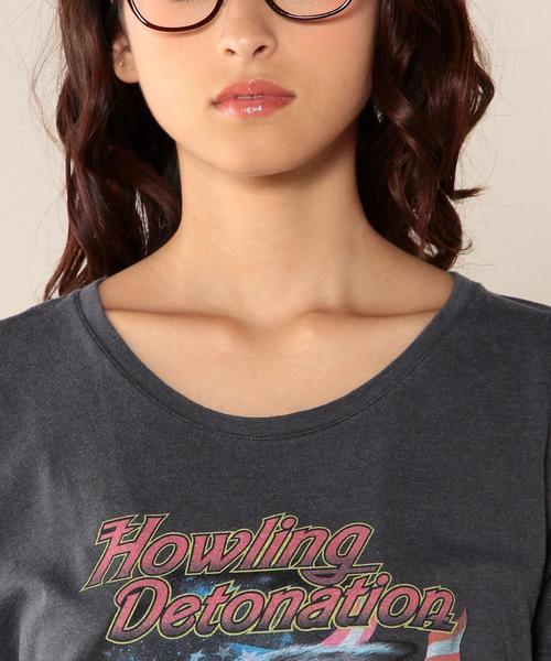 green label relaxing（グリーンレーベルリラクシング）の「［WEB限定］ROCK PRT S/S Tシャツ（Tシャツ/カットソー・レディース・ブラック/その他・FREE）」の7枚目の写真
