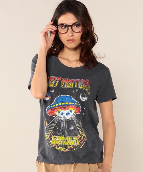 green label relaxing（グリーンレーベルリラクシング）の「［WEB限定］ROCK PRT S/S Tシャツ（Tシャツ/カットソー・レディース・ブラック/その他・FREE）」の12枚目の写真