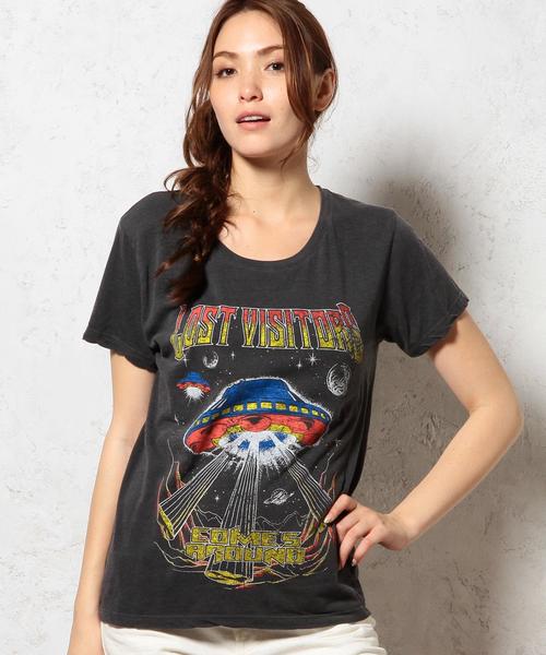 green label relaxing（グリーンレーベルリラクシング）の「［WEB限定］ROCK PRT S/S Tシャツ（Tシャツ/カットソー・レディース・ブラック/その他・FREE）」の17枚目の写真