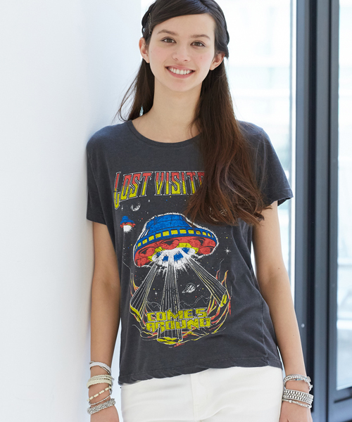 green label relaxing（グリーンレーベルリラクシング）の「［WEB限定］ROCK PRT S/S Tシャツ（Tシャツ/カットソー・レディース・ブラック/その他・FREE）」の18枚目の写真