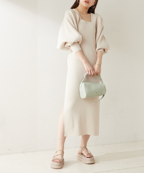 Chico（チコ）の「厚底コードデザインサンダル（サンダル・レディース・ブラック/グレー/アイボリー・SMALL/MEDIUM/LARGE）」の6枚目の写真