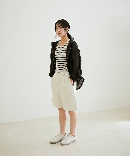 SALON adam et rope'（サロン アダム エ ロペ）の「シアーフーデッドブルゾン（ブルゾン・レディース・ブラック/グレー/イエロー・FREE）」の14枚目の写真