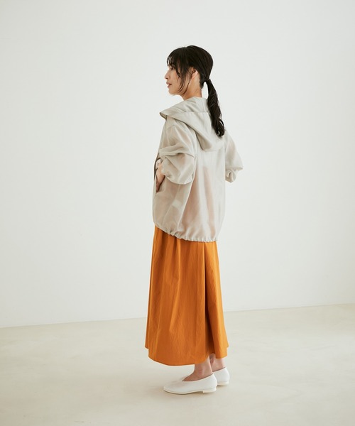 SALON adam et rope'（サロン アダム エ ロペ）の「シアーフーデッドブルゾン（ブルゾン・レディース・ブラック/グレー/イエロー・FREE）」の4枚目の写真