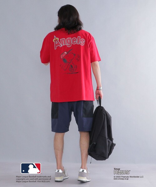 SNOOPY（スヌーピー）の「*SHIPS: スヌーピー × メジャーリーグベースボール プリント Tシャツ（Tシャツ/カットソー・メンズ・ブラック/グレー/レッド/ネイビー/ホワイト・SMALL/MEDIUM/LARGE/X-LARGE）」の21枚目の写真