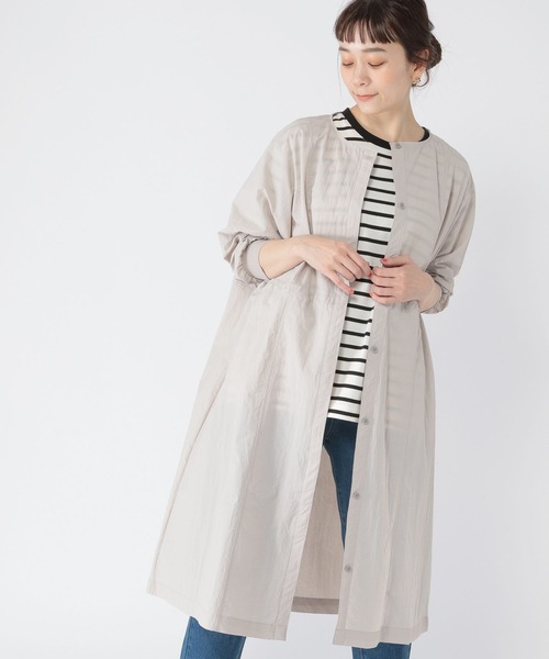 studio CLIP（スタディオクリップ）の「ポケッタブルロングアウター（その他アウター・レディース・サックスブルー/ライトグレー/ブラック・FREE）」の2枚目の写真