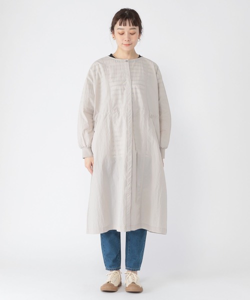 studio CLIP（スタディオクリップ）の「ポケッタブルロングアウター（その他アウター・レディース・サックスブルー/ライトグレー/ブラック・FREE）」の7枚目の写真