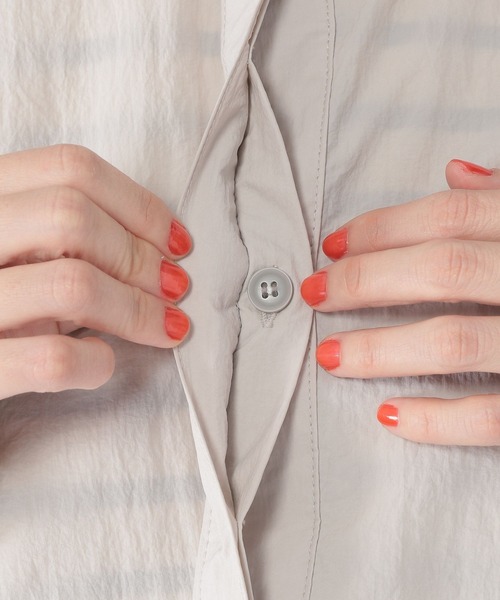 studio CLIP（スタディオクリップ）の「ポケッタブルロングアウター（その他アウター・レディース・サックスブルー/ライトグレー/ブラック・FREE）」の15枚目の写真