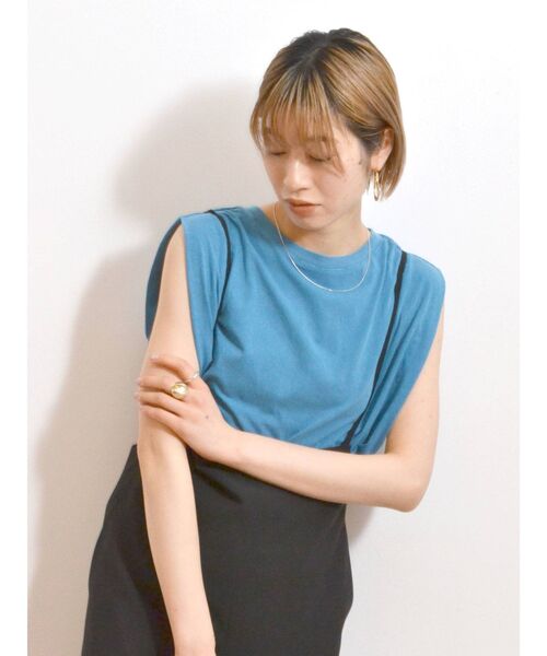 Ungrid（アングリッド）の「ウォッシュカラータンクトップ（タンクトップ・レディース・オフホワイト/チャコールグレー/オレンジ/ブルー/ブラウン・FREE）」の18枚目の写真