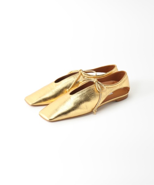 【PIPPICHIC】SQUARE TOE FLAT SHOES PIPPICHIC】SQUARE TOE FLAT SHOES