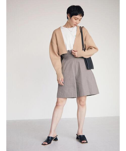 armonia（アルモニーア）の「armonia. ハイウエストキュロット（その他パンツ・レディース・ブラック/モカ・FREE）」の22枚目の写真