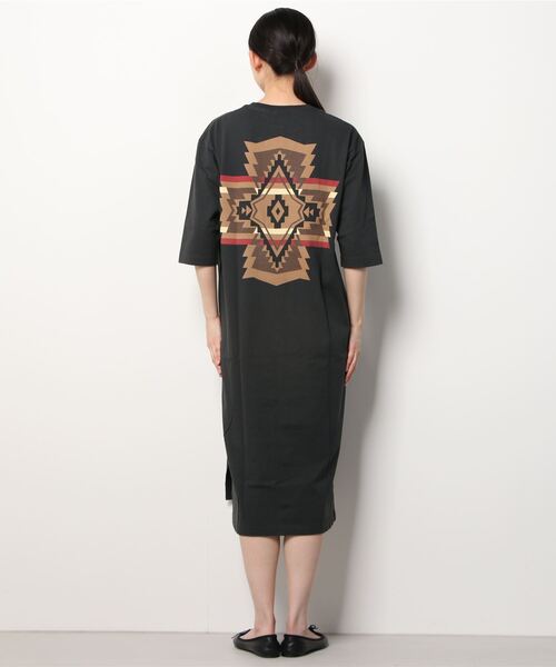PENDLETON(ペンドルトン)の「【 PENDLETON / ペンドルトン 】バック プリント Tシャツ ワンピース 2275-8106 MNY(ワンピース・レディース・ホワイト/ライトグレー/グリーン系その他/ベージュ/ブラック系その他・FREE)」の6枚目の写真