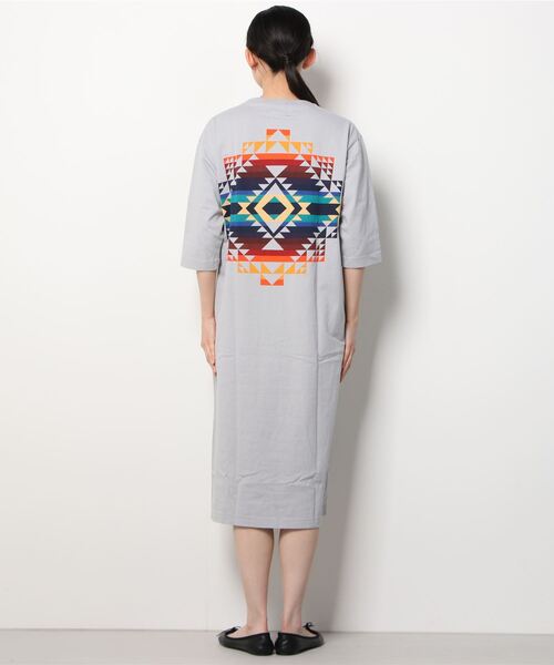 PENDLETON(ペンドルトン)の「【 PENDLETON / ペンドルトン 】バック プリント Tシャツ ワンピース 2275-8106 MNY(ワンピース・レディース・ホワイト/ライトグレー/グリーン系その他/ベージュ/ブラック系その他・FREE)」の9枚目の写真