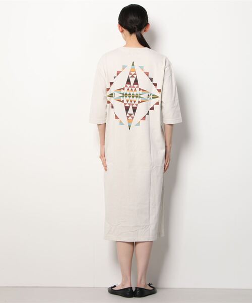 PENDLETON(ペンドルトン)の「【 PENDLETON / ペンドルトン 】バック プリント Tシャツ ワンピース 2275-8106 MNY(ワンピース・レディース・ホワイト/ライトグレー/グリーン系その他/ベージュ/ブラック系その他・FREE)」の8枚目の写真