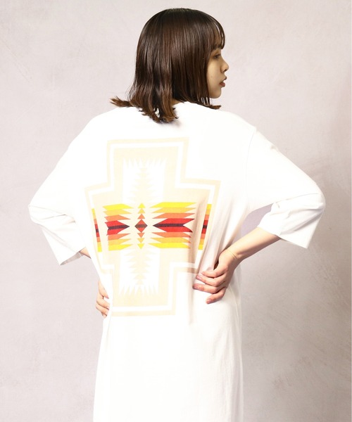 PENDLETON(ペンドルトン)の「【 PENDLETON / ペンドルトン 】バック プリント Tシャツ ワンピース 2275-8106 MNY(ワンピース・レディース・ホワイト/ライトグレー/グリーン系その他/ベージュ/ブラック系その他・FREE)」の16枚目の写真