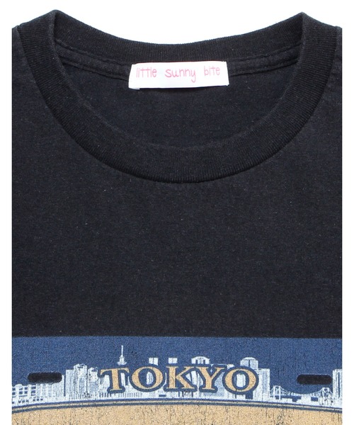 Little sunny bite（リトルサニーバイト）の「shana sadeghi-ray x little sunny bite LSB number plate big tee（Tシャツ/カットソー・レディース・ホワイト/ブラック/オレンジ・SMALL/MEDIUM）」の18枚目の写真