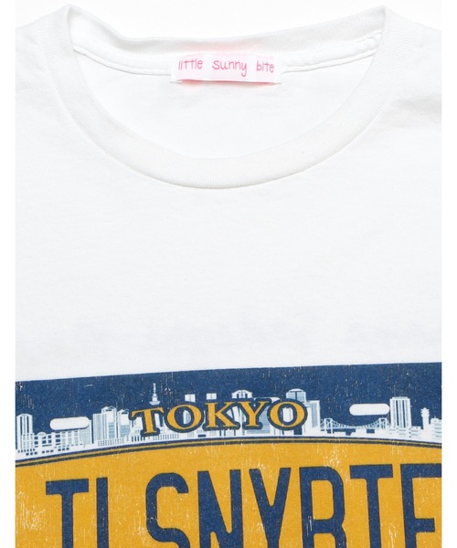 Little sunny bite（リトルサニーバイト）の「shana sadeghi-ray x little sunny bite LSB number plate big tee（Tシャツ/カットソー・レディース・ホワイト/ブラック/オレンジ・SMALL/MEDIUM）」の10枚目の写真