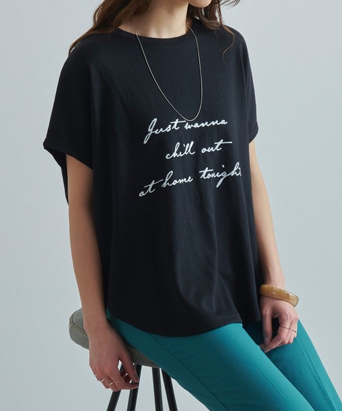 セール Fizz フィズ エッグシルエット英字ロゴtシャツ Tシャツ カットソー Fizz フィズ のファッション通販 Zozotown