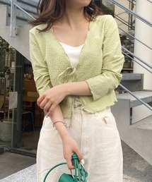 one after another NICE CLAUP | シアーショート羽織(Tシャツ/カットソー)