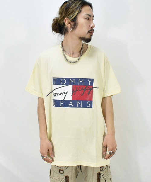 【ヴィンテージ古着】90's TOMMY HILFIGER / トミーヒルフィガー ロゴプリント Ｔシャツ
