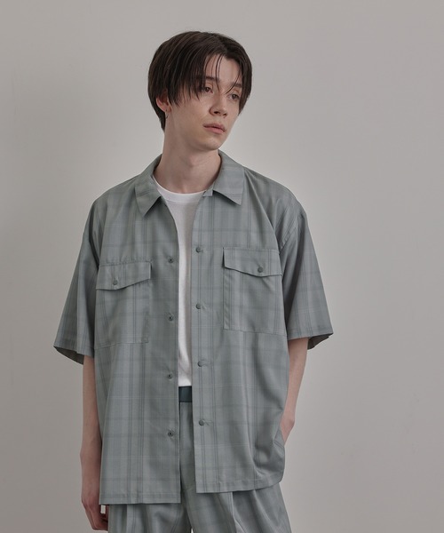 JUNRED(ジュンレッド)の「バイシクルハーフスリーブスナップシャツ(シャツ/ブラウス・メンズ・ベージュ/ベージュ系その他/ブルー系その他4/ブラック・M/L/S/LL)」の3枚目の写真