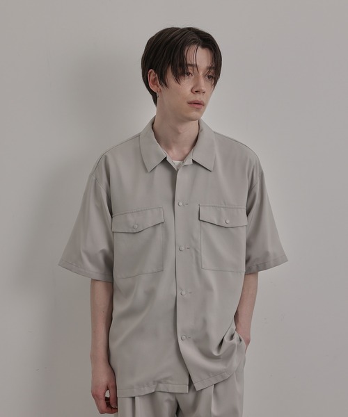 JUNRED(ジュンレッド)の「バイシクルハーフスリーブスナップシャツ(シャツ/ブラウス・メンズ・ベージュ/ベージュ系その他/ブルー系その他4/ブラック・M/L/S/LL)」の5枚目の写真