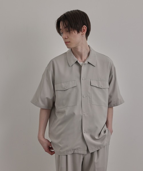 JUNRED(ジュンレッド)の「バイシクルハーフスリーブスナップシャツ(シャツ/ブラウス・メンズ・ベージュ/ベージュ系その他/ブルー系その他4/ブラック・M/L/S/LL)」の6枚目の写真