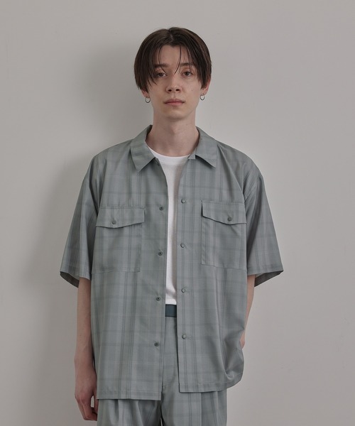 JUNRED(ジュンレッド)の「バイシクルハーフスリーブスナップシャツ(シャツ/ブラウス・メンズ・ベージュ/ベージュ系その他/ブルー系その他4/ブラック・M/L/S/LL)」の8枚目の写真