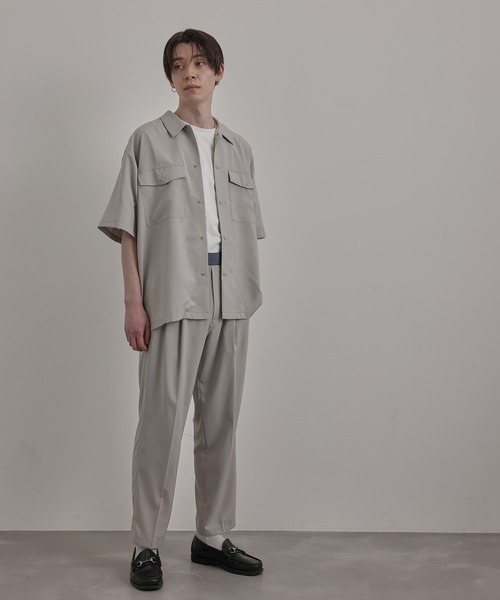 JUNRED(ジュンレッド)の「バイシクルハーフスリーブスナップシャツ(シャツ/ブラウス・メンズ・ベージュ/ベージュ系その他/ブルー系その他4/ブラック・M/L/S/LL)」の11枚目の写真