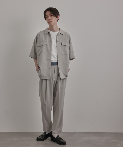 JUNRED(ジュンレッド)の「バイシクルハーフスリーブスナップシャツ(シャツ/ブラウス・メンズ・ベージュ/ベージュ系その他/ブルー系その他4/ブラック・M/L/S/LL)」の12枚目の写真
