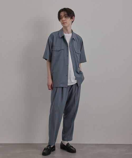 JUNRED(ジュンレッド)の「バイシクルハーフスリーブスナップシャツ(シャツ/ブラウス・メンズ・ベージュ/ベージュ系その他/ブルー系その他4/ブラック・M/L/S/LL)」の15枚目の写真