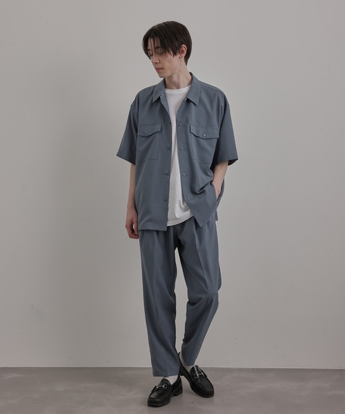 JUNRED(ジュンレッド)の「バイシクルハーフスリーブスナップシャツ(シャツ/ブラウス・メンズ・ベージュ/ベージュ系その他/ブルー系その他4/ブラック・M/L/S/LL)」の16枚目の写真