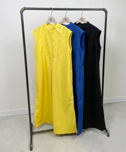 StyleSea(スタイルシー)の「フロントヨーク切り替えノースリーブワンピース(ワンピース・レディース・ブラック/イエロー/ブルー・MEDIUM)」の13枚目の写真