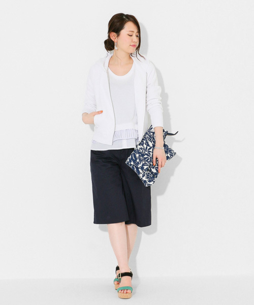 SENSE OF PLACE by URBAN RESEARCH（センスオブプレイスバイアーバンリサーチ）の「ダブルレイヤードタンク（Tシャツ/カットソー・レディース・ホワイト/グレー/ネイビー・FREE）」の10枚目の写真