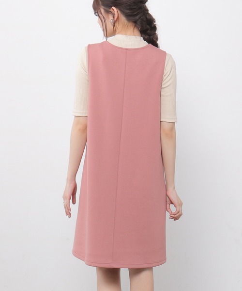 Honeys（ハニーズ）の「前釦ジャンスカ（ジャンパースカート・レディース・ブラック/モカ/ピンク・S/M/L）」の16枚目の写真