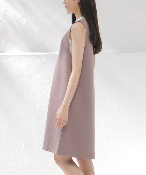 Honeys（ハニーズ）の「前釦ジャンスカ（ジャンパースカート・レディース・ブラック/モカ/ピンク・S/M/L）」の5枚目の写真