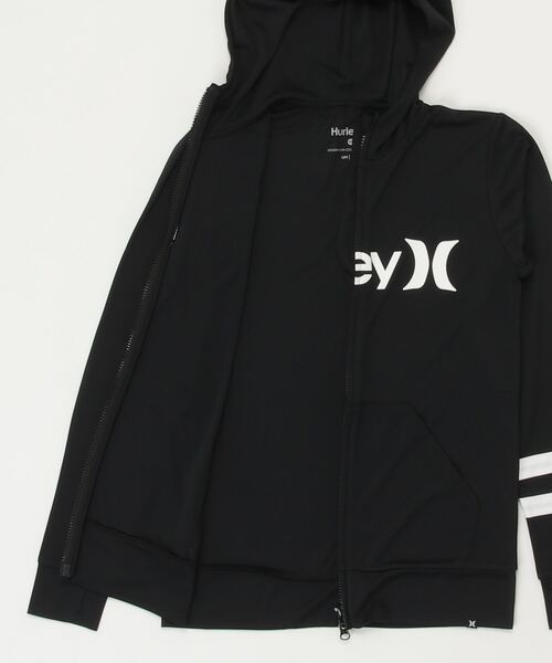 Hurley/ハーレールーズシルエットフロントロゴ無地長袖ラッシュガード/フルジップパーカーラッシュガードWRG2100001