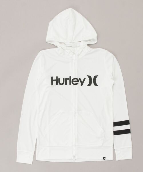 Hurley/ハーレールーズシルエットフロントロゴ無地長袖ラッシュガード/フルジップパーカーラッシュガードWRG2100001