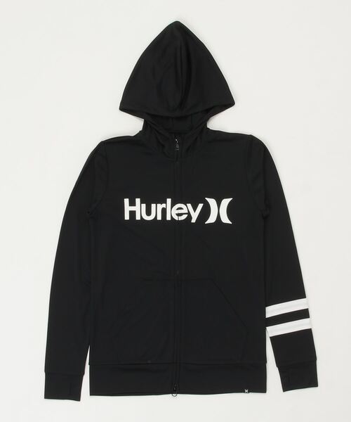 Hurley/ハーレールーズシルエットフロントロゴ無地長袖ラッシュガード/フルジップパーカーラッシュガードWRG2100001